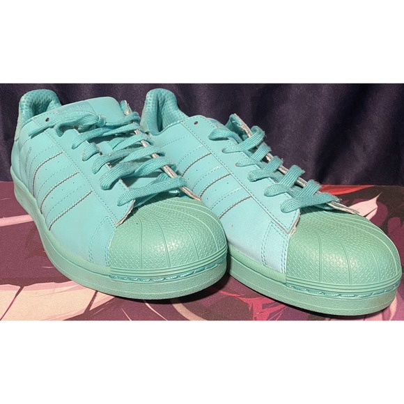 Adidas Superstar Shock Mint Green Reflective 3M men's 13 ART S80331 - Picture 1 of 7